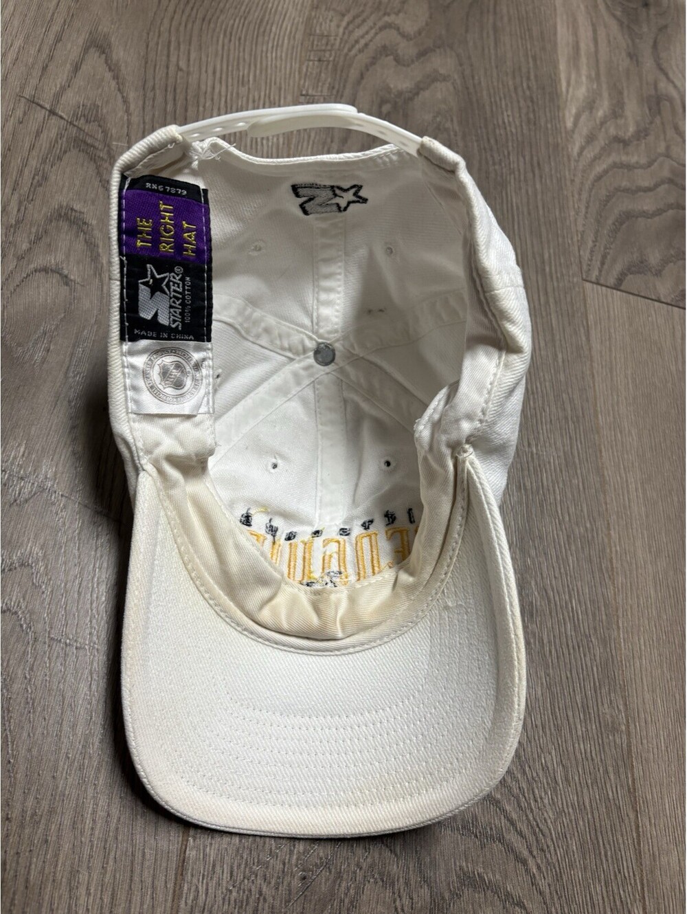 Vtg 90s Pittsburgh Penguins Starter Spellout  SnapBack Hat - Picture 5 of 6